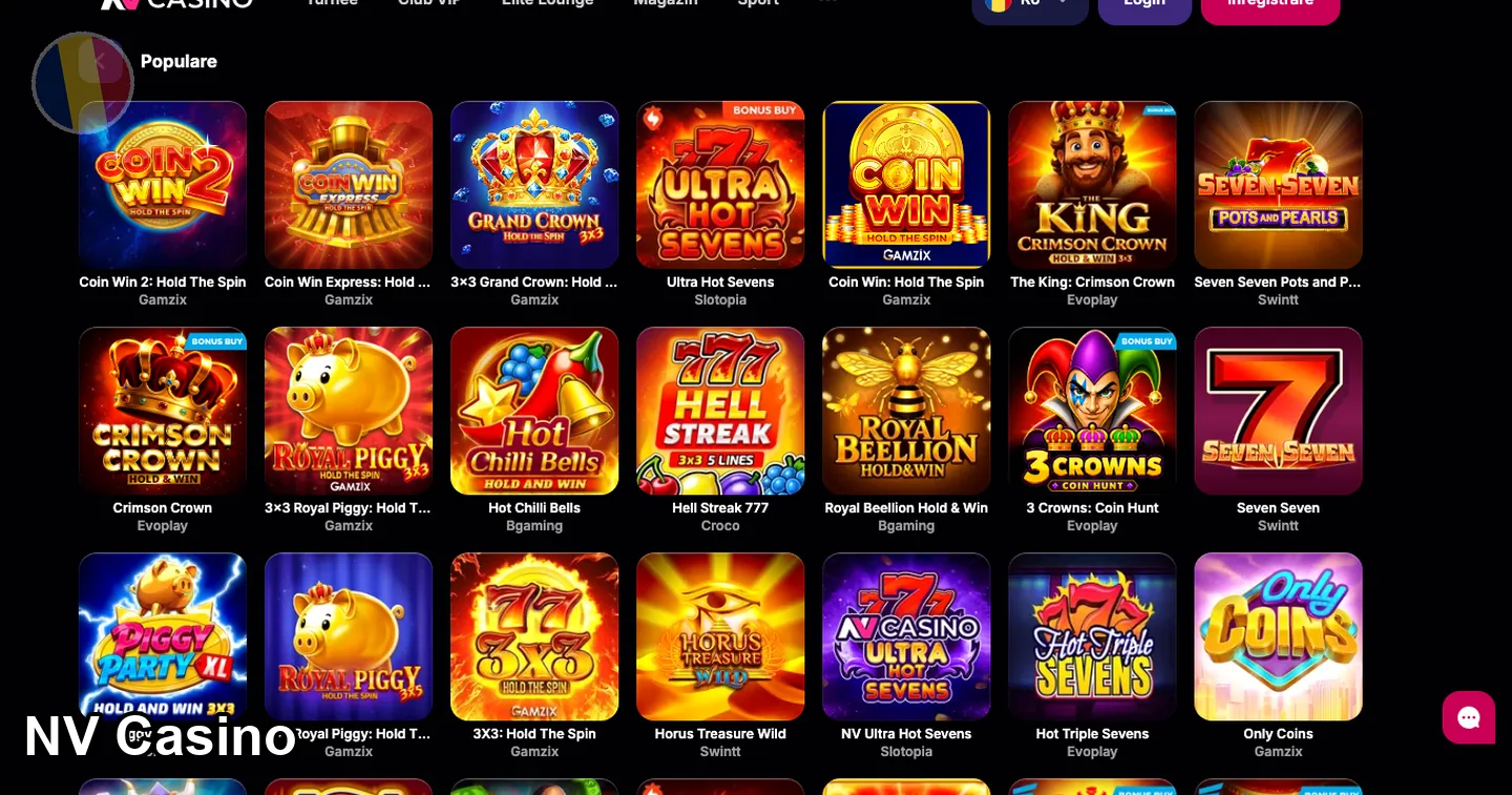 games and slots – NV Casino: despre operatorul NV Casino