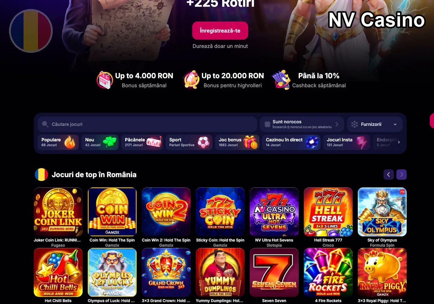 welcome bonus – NV Casino: tipuri de promoții: reload, cashback și 